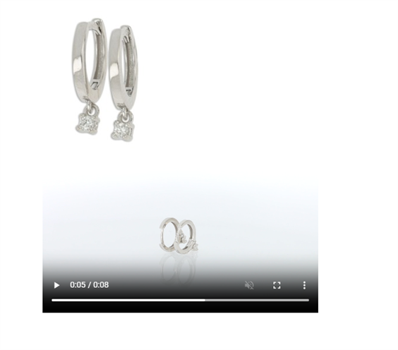 Orecchini Gemoro Donna Diamanti in Oro bianco Diamante 0.06 Ct OB937BIA - OB937BIA